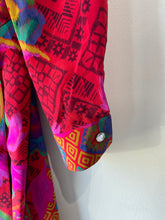 Vintage Hanae Mori Boutique Colorful Print Silk Dress