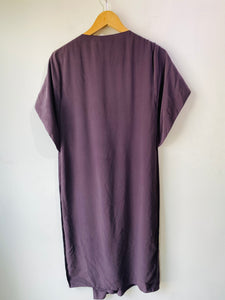 Lanvin Purple Ruffle Midi Dress