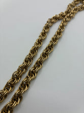 Vintage Gold Tone Braided Lariat Necklace