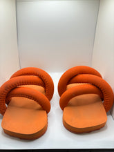 Yume Yume Orange Puffy Sandals Size 10