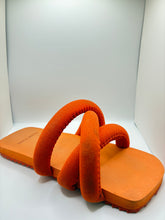 Yume Yume Orange Puffy Sandals Size 10