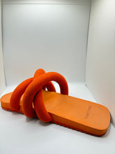 Yume Yume Orange Puffy Sandals Size 10