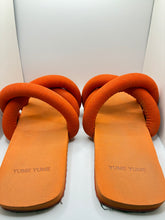 Yume Yume Orange Puffy Sandals Size 10