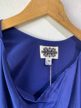 Vintage H. Fredrikson Blue Sleeveless Silk Midi Dress