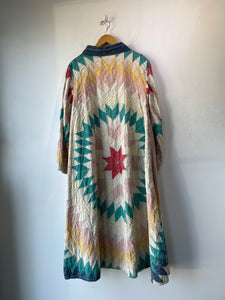 Magnolia Pearl Colorful Patchwork Quilt Duster Coat