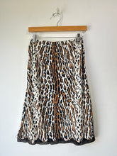 Vintage Leopard Print Slip Skirt