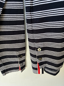 Thom Browne Navy Striped Long Sleeve Shirt