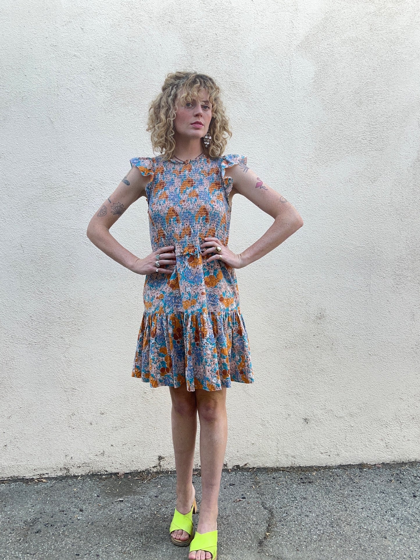 Sea New York Orange and Aqua Print Dress – The Curatorial Dept Sea New York Orange and Aqua Print Dress – The Curatorial Dept