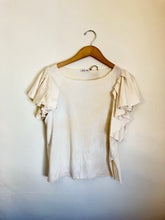 Love Shack Fancy Cream Ruffle Tee