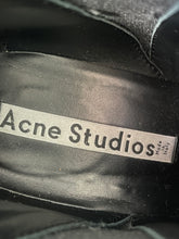 Acne Studios Black Leather Pointed Boots