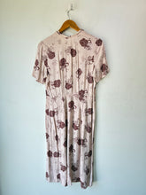 Vintage 1940s Pink Linen Easter Dress