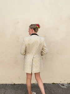 Vintage Prince Edward Cream Brocade Blazer