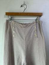 Krista Larson Grey Linen Barn Door Pants