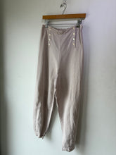 Krista Larson Grey Linen Barn Door Pants