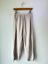 Krista Larson Grey Linen Barn Door Pants