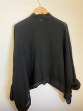 Shirin Guild Black Long Sleeve Linen Blouse