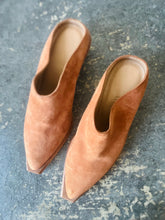 Wal and Pai Brown Suede Mules
