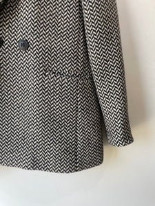 Anine Bing Black and White Chevron Jacket