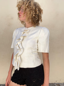 Vintage Bill Blass Neiman Marcus Ruffle Blouse