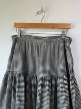 Doen Black Ruffle Gingham Sebastian Skirt