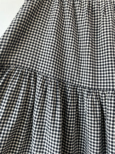 Doen Black Ruffle Gingham Sebastian Skirt