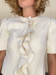 Vintage Bill Blass Neiman Marcus Ruffle Blouse