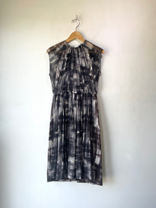 Rachel Comey Black & White Plaid Silk Dress