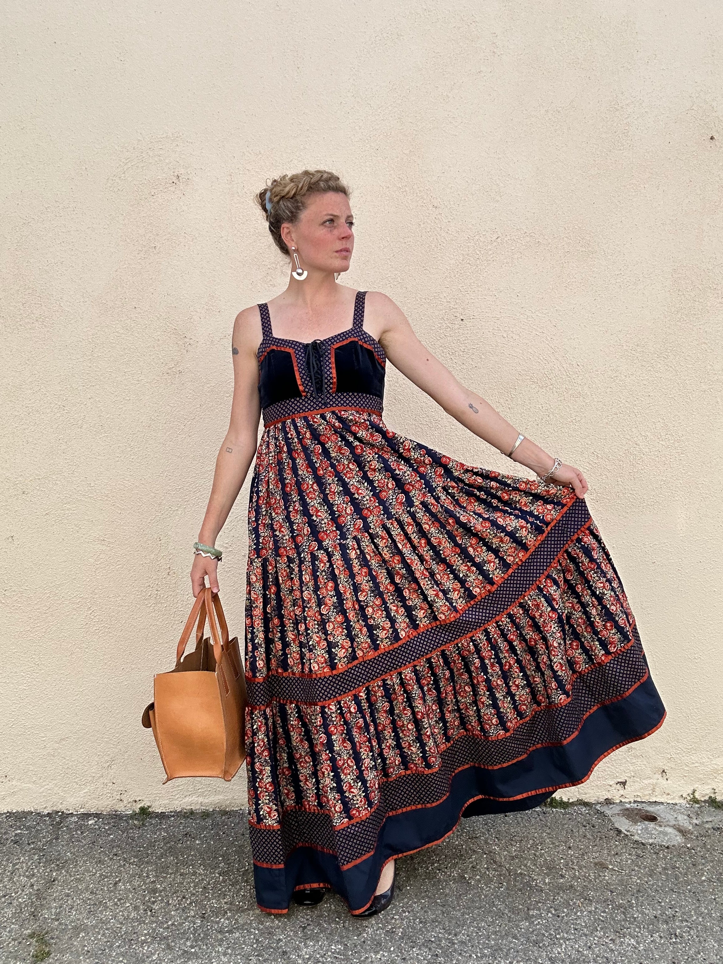 Vintage Gunne Sax Cabbage Rose Print Dress – The Curatorial Dept.