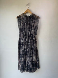 Rachel Comey Black & White Plaid Silk Dress