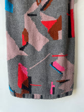 Rachel Comey Grey Alpaca Geometric Sweater Dress