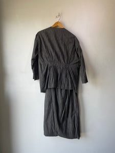 Issey Miyake Plantation Grey Harem Pants Suit