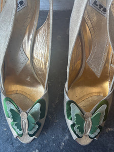 Ltd.  Fornarina Butterfly Gold Wedges Size 37
