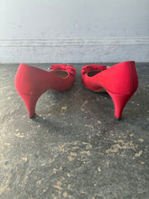 Vintage I. Magnin Red Heels with Bows Size 8