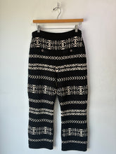 Chanel Coco Neige Black and White Knit Pants