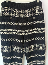 Chanel Coco Neige Black and White Knit Pants