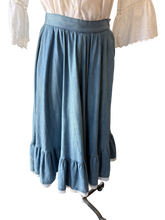 Jean St. Germain Denim Cotton Ruffel Skirt