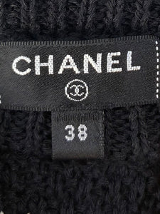 Chanel Coco Neige Black and White Knit Pants