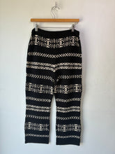Chanel Coco Neige Black and White Knit Pants