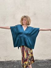 Sies Marjan Teal Silk Top