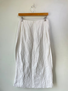 Co Clothing Ivory Textured Midi Skirt