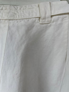 Dries van Noten White Linen Pants