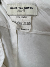 Dries van Noten White Linen Pants
