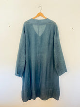 Tomo Koizmi Linen Jacket Dress in Prussian Blue