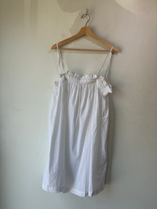 Natalie Martin White Cotton Mini Dress