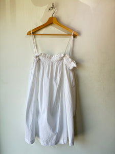 Natalie Martin White Cotton Mini Dress