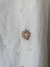 Aodress White Linen Pressed Flower Top
