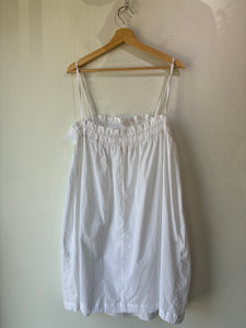 Natalie Martin White Cotton Mini Dress