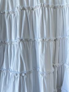 Wafa White Ruffle-Back Blouse