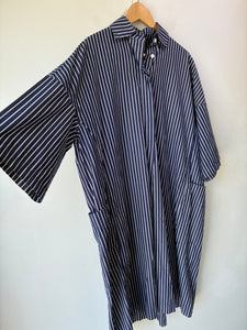 Casey Casey Navy and White Striped Dress