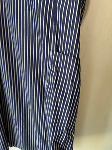Casey Casey Navy and White Striped Dress
